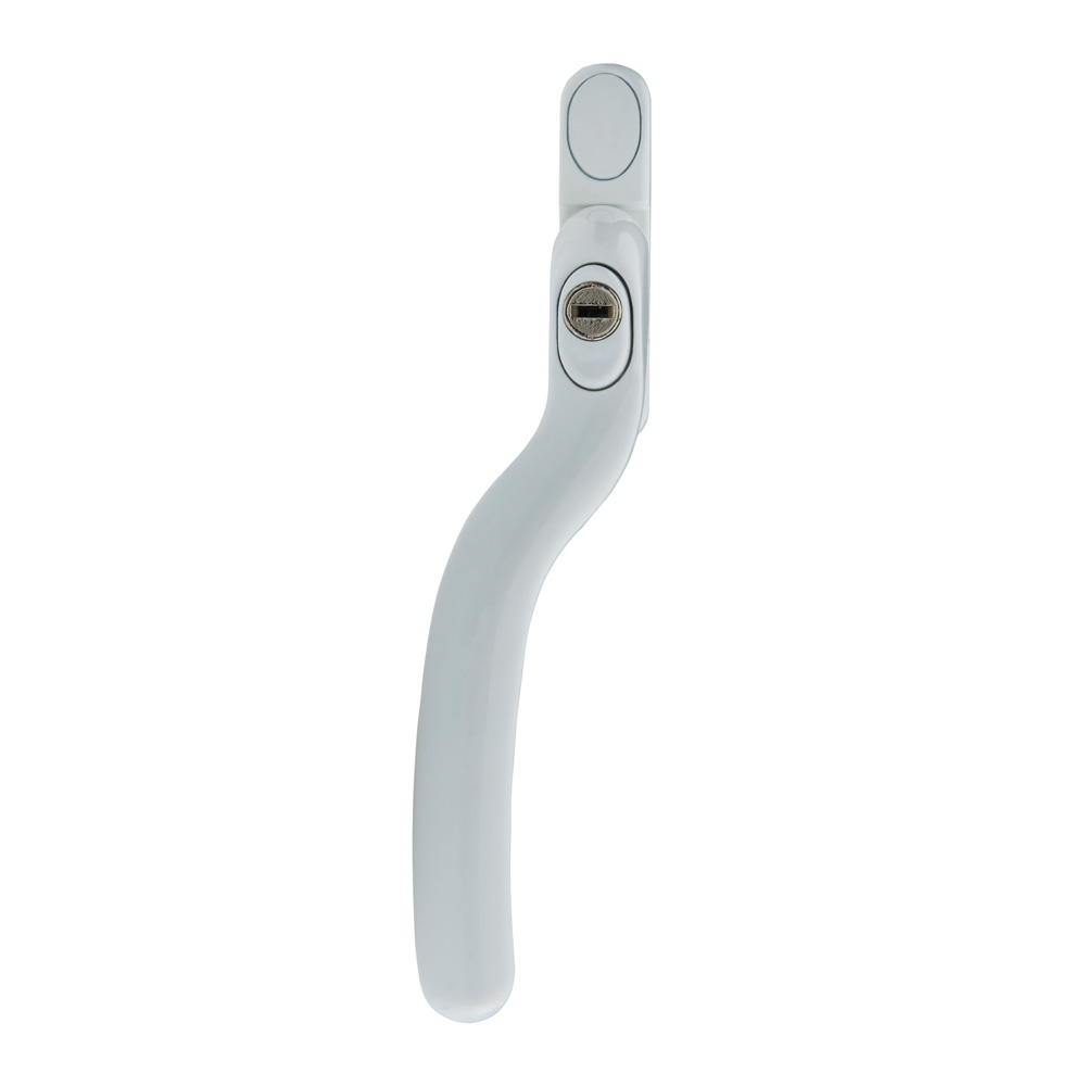 Timber Series Connoisseur Cranked Espag Window Handle - White (Left Hand)
